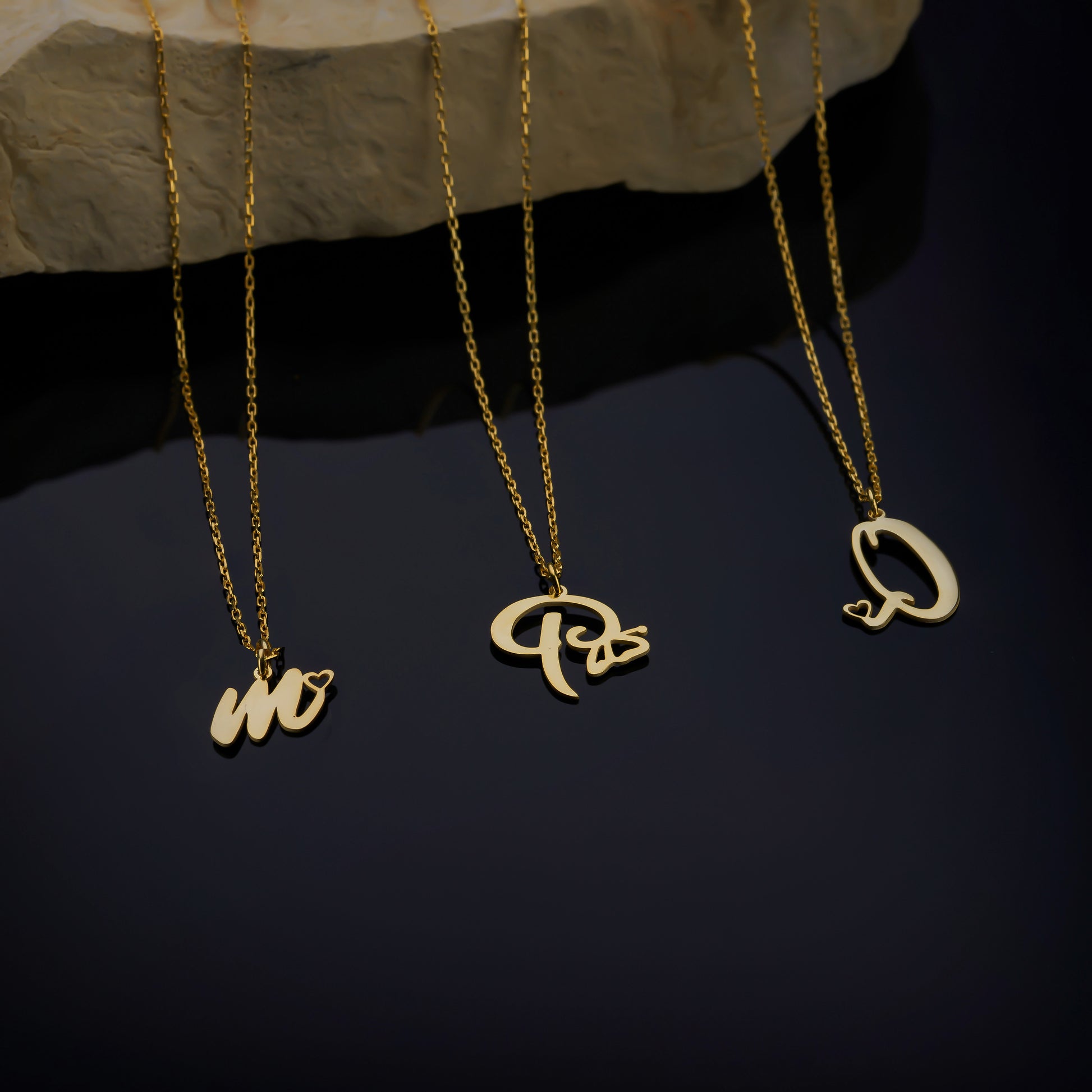 Gold initial Necklace with Butterfly Jewelry Personalized Handmade Necklace