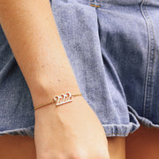 18K Gold PVD Stainless Steel Angel Number Bracelet / BRJ1003