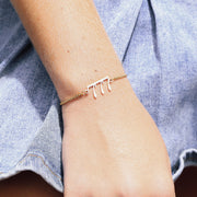 18K Gold PVD Stainless Steel Angel Number Bracelet / BRJ1003