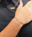 18K Gold PVD Stainless Steel Angel Number Bracelet / BRJ1003
