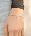 18K Gold PVD Stainless Steel Heart & Lock Charm Bracelet / BRJ1011