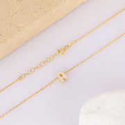 Custom 3D Bubble Name Necklace, Movable 3D Name Letter Necklace