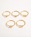 18K Gold PVD Stainless Steel Horseshoe Symbol Ring / ZRJ0001