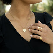 18K Gold PVD Stainless Steel Hug Ring / KSS0002