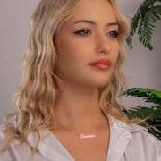 Colorful Name Necklace, Fonts Necklace, Custom Colored Necklace