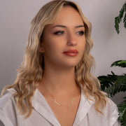 Thin Font Two Name Handwriting Necklace  Custom Mothers Necklace