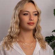 Thin Font Two Name Handwriting Necklace  Custom Mothers Necklace