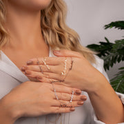 Thin Font Two Name Handwriting Necklace  Custom Mothers Necklace