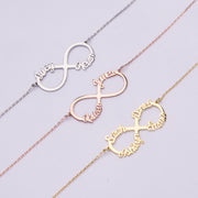 Infinity Silver Name Necklace, Gifts For Mother's Day, Personalized Gifts