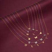 Initial Necklace, Letter Necklace, Gold Necklace, Personalized Name Necklace