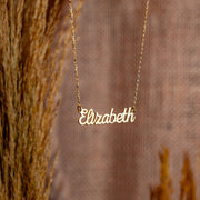 Two Name Handwriting Necklace  Custom Mothers Necklace