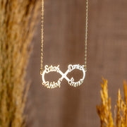 Infinity Silver Name Necklace, Gifts For Mother's Day, Personalized Gifts
