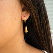 18K Gold PVD Stainless Steel Drop Earrings / ERJ0064