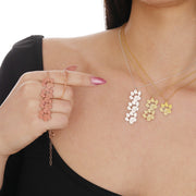 Sterling Silver Paw Print Name Necklace Custom Paw Print Necklace Gold Paw Necklace