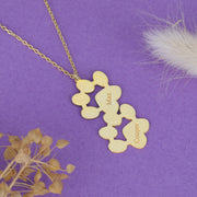 Sterling Silver Paw Print Name Necklace Custom Paw Print Necklace Gold Paw Necklace