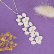 Sterling Silver Paw Print Name Necklace Custom Paw Print Necklace Gold Paw Necklace
