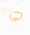 18K Gold PVD Stainless Steel Horseshoe Symbol Ring / ZRJ0001