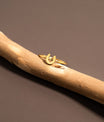 18K Gold PVD Stainless Steel Horseshoe Symbol Ring / ZRJ0001