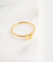 18K Gold PVD Stainless Steel Horseshoe Symbol Ring / ZRJ0001