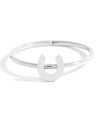 18K Gold PVD Stainless Steel Horseshoe Symbol Ring / ZRJ0001