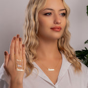 14K Gold Name Necklace, Silver Name Necklace