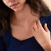 Personalized Name Necklace, 14K Gold Plated Name Necklace
