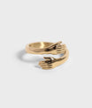 18K Gold PVD Stainless Steel Hug Ring / KSS0002