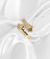 18K Gold PVD Stainless Steel Hug Ring / KSS0002