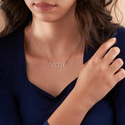 Personalized Name Necklace, 14K Gold Plated Name Necklace