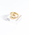 18K Gold PVD Stainless Steel Hug Ring / KSS0002