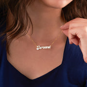 Kids Name Necklace, Dainty Colorful Name Necklace, Personalized Name Jewelry