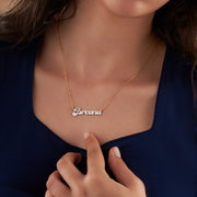 Kids Name Necklace, Dainty Colorful Name Necklace, Personalized Name Jewelry