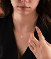 Gold initial Necklace With Tiny Heart Custom Letter Necklaces