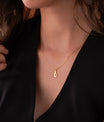 Gold initial Necklace With Tiny Heart Custom Letter Necklaces