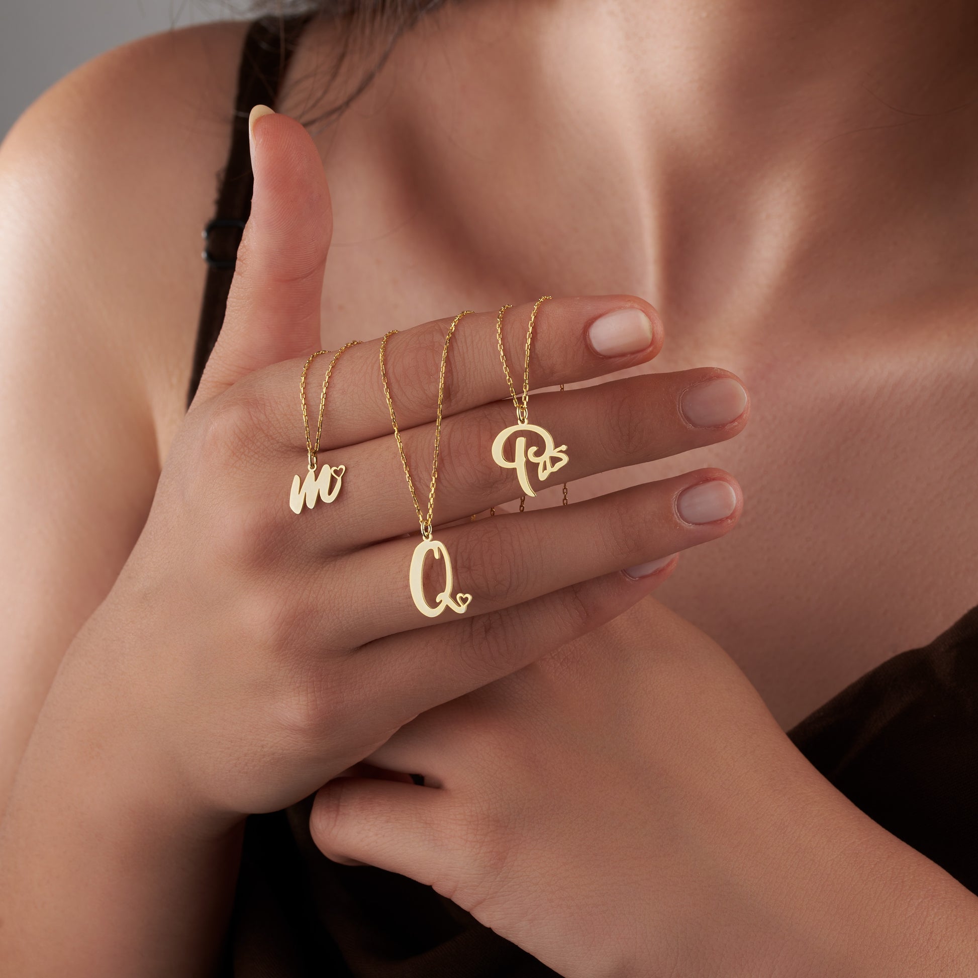 Gold initial Necklace with Butterfly Jewelry Personalized Handmade Necklace