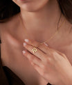 Gold initial Necklace with Butterfly Jewelry Personalized Handmade Necklace