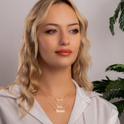 14K Gold Name Necklace, Silver Name Necklace