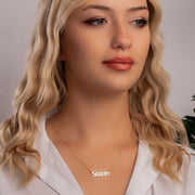 14K Gold Name Necklace, Silver Name Necklace