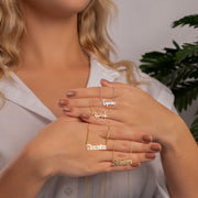 14K Gold Name Necklace, Silver Name Necklace